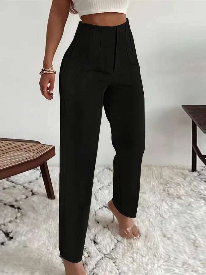 Moda Yakamoz Bequeme Jeans Damen High-Waist Front-Zip Import Crepe Hose von Moda Yakamoz