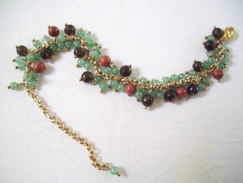 Armband & Ohrringe Mit Naturstein Anhängern von Modagioie