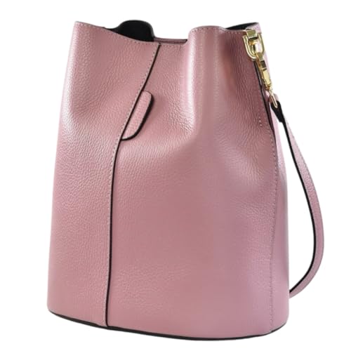 Modarno Giulia Handtasche aus echtem Leder Dollar 23 x 16 x 27 cm, altrosa von Modarno