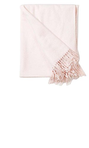 Modassori Damen-Mode Stola Schultertuch Schal Fransen einfarbig Rosa 180cm x 120cm Artikelname Louisa Kollektion 2025 von Modassori