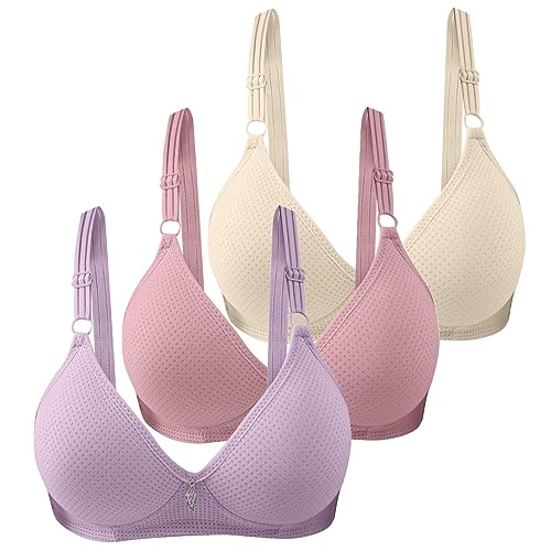 3er Pack BHS Damen Ohne Bügel Push Up BH Set Frauen Sexy Bustier Crop Top Sport-BHS Trainings-BH mit verstellbarem für Alltag Yoga Fitness Sport Outdoor von Modaworld