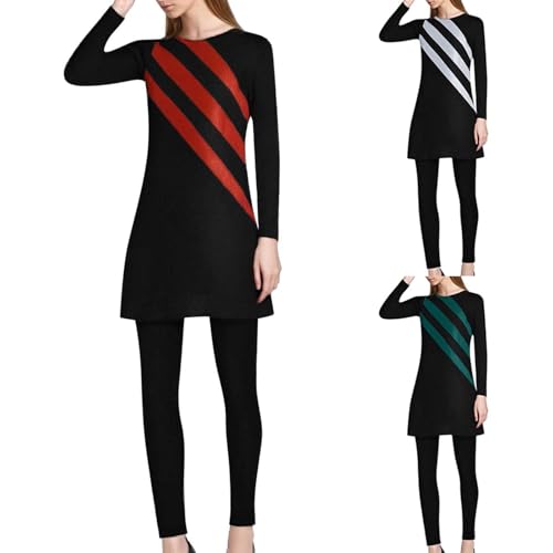 Burkini Damen Muslim Langarm Zipper Blumen Badeshirt+Schwimmhose+Badekappe 3tlg Ganzkörper Islamisch Modest Bademode von Modaworld