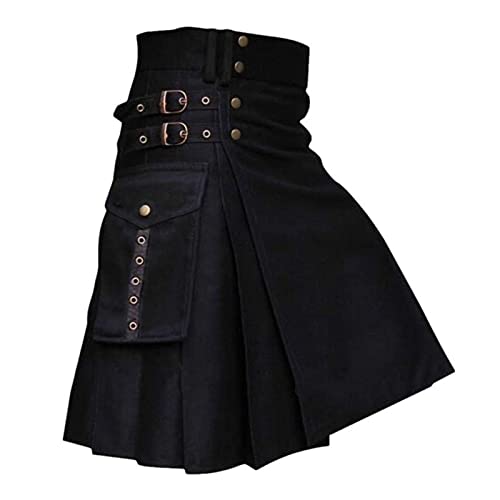 Kilt Rock Herren Vintage Kilt Schottland Gothic Röcke Hosen Schottische Kleidung Faltenrock Hosen Hosen Rock Clubwear von Modaworld