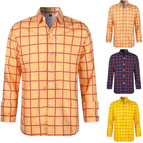 Modaworld Herren Freizeit Hemd Regular Fit Karohemd Flanellhemd Holzfällerhemd kariert Langarm Herrenhemden Freizeithemd von Modaworld
