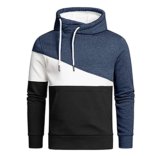 Modaworld Hoodie Herren Kapuzenpullover Patchwork Sweatshirts Casual Langarm Hoody Pullover Tops mit Kängurutaschen Modaworld Hoodie Herren Kapuzenpullover Patchwork Sweatshirts Casual Langarm Hoody Pullover Tops mit Kängurutaschen von Modaworld