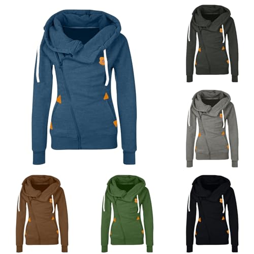 Modaworld Kapuzenpullover Damen Sweatshirts Hoodie Damen Rollkragen Sweatshirt Pullover Damen Hoodie Langarm Kapuzenpulli Sweater von Modaworld