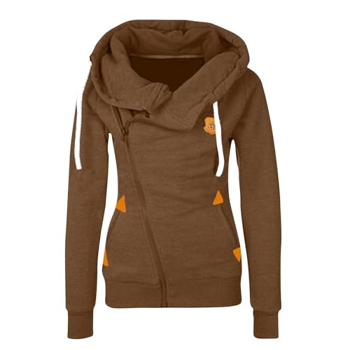 Modaworld Kapuzenpullover Damen Sweatshirts Hoodie Damen Rollkragen Sweatshirt Pullover Damen Hoodie Langarm Kapuzenpulli Sweater von Modaworld