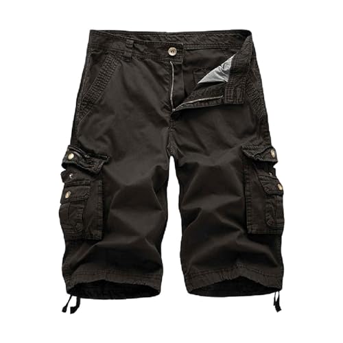 Modaworld Kurze Hosen Herren Camouflage Cargo Shorts Herren Baumwolle Kurze Hosen Tarnfarben Shorts Reissverschluss Bermuda Cargo Shorts Herren von Modaworld