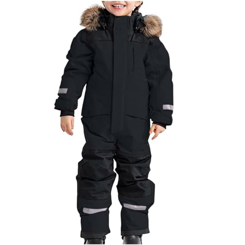 Modaworld Schneeanzug Skianzug Für Kinder - Wasserdicht, Winddicht Mit Abnehmbarer Fleece-Futter Kapuze, Für Outdoor-Abenteuer von Modaworld