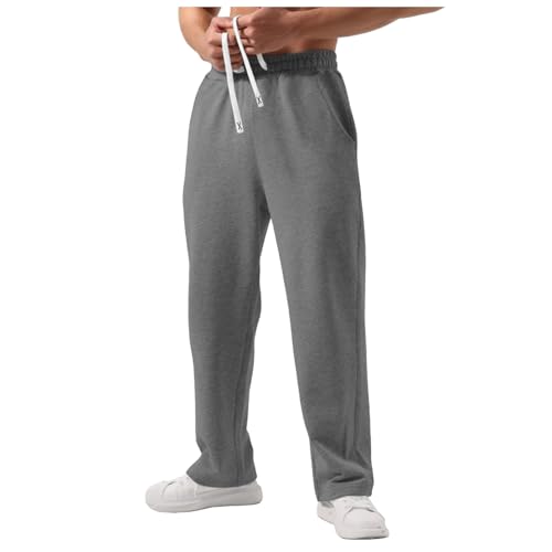 Modaworld Warme Jogginghose Herren Gefütterte Hose Fleecehose Winter Thermo Sporthose Lang Freizeithose mit Taschen Winterhose Outdoor Thermohose von Modaworld