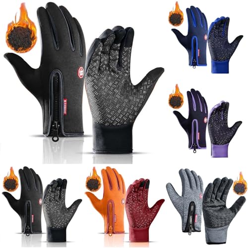 Modaworld Winter Handschuhe Herren Damen Wasserdicht Unisex Skihandschuhe Winddicht Fleecehandschuhe Wärm Thermohandschuhe für Reiten Laufen Skifahren von Modaworld