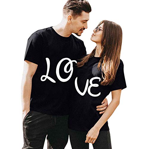 Partner T-Shirt Damen und Herren Paar Shirt für Verliebte Paar T-Shirt Partnergeschenke bestes Geburtstagsgeschenk Partner Look Paar Geschenke Valentinstagsgeschenk Geschenke für Frauen von Modaworld