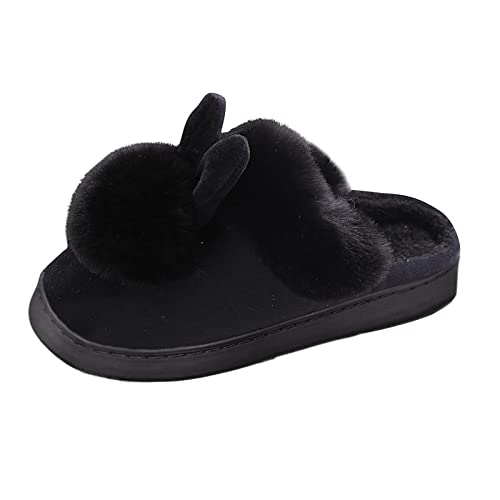 Plüsch Schlappen Damen Schuhe, Filzpantoffeln Warm Plüsch Pantoffeln Schlappen Fluffy Haus Schuhe Cartoon Katze Slippers Damen-Hausschuhe Hausschuhe Filzhausschuhe Hüttenschuhe Heimschuhe von Modaworld