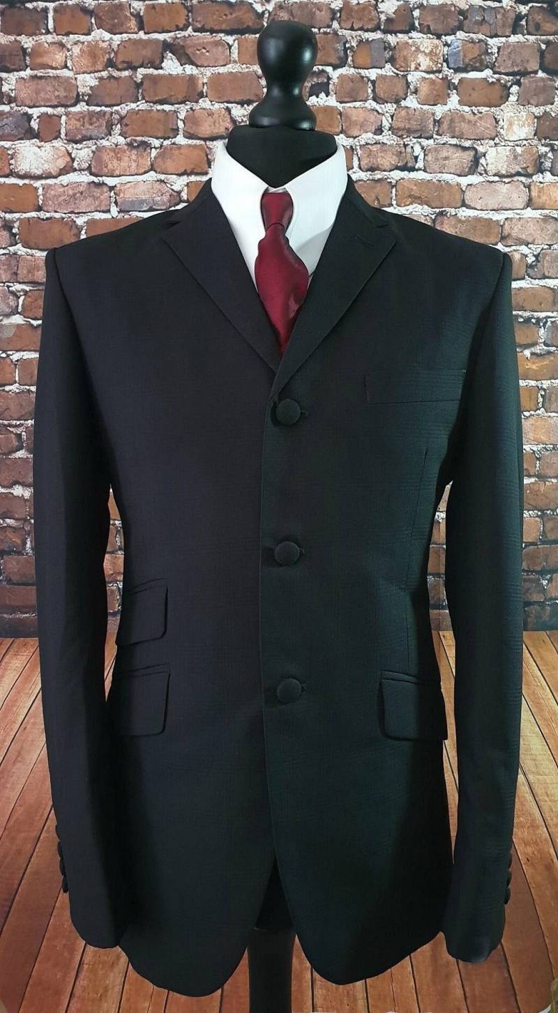 Mod Anzug Der "Fünfte" Ist Ein Schönheit Schwarzer Prince Of Wales Check." Handgeschnitten Aus Einem Hochwertigen Mischgewebe 100% Wolle von Modclothinshop