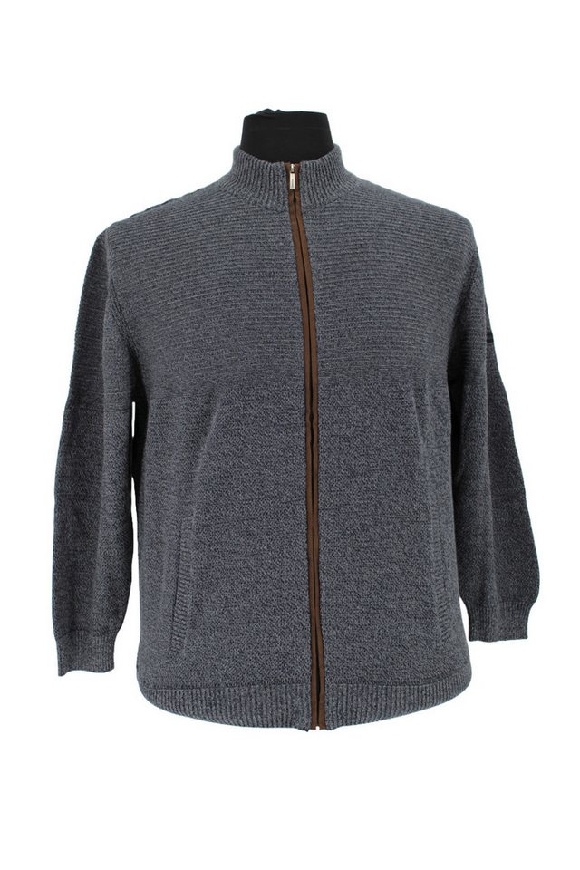 Mode Monte Carlo Strickjacke Strickjacke Zip Marine mit grau von Mode Monte Carlo