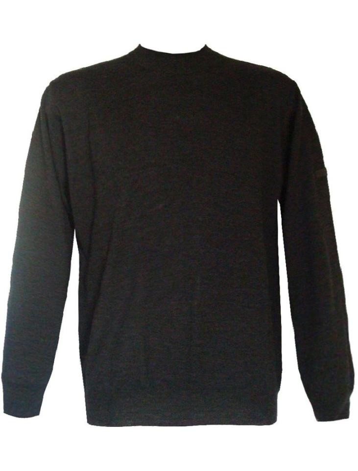 Mode Monte Carlo Strickpullover Pullover Stehbund Anthrazit von Mode Monte Carlo