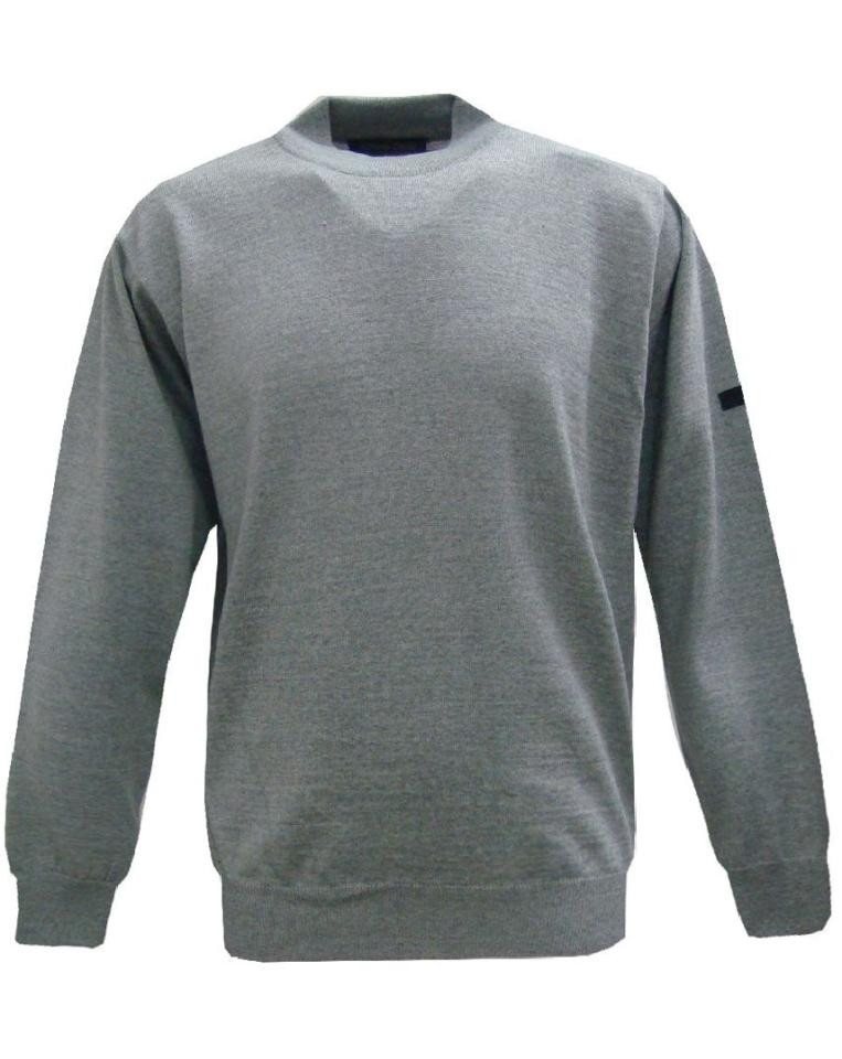 Mode Monte Carlo Strickpullover Pullover Stehbund Hellgrau von Mode Monte Carlo