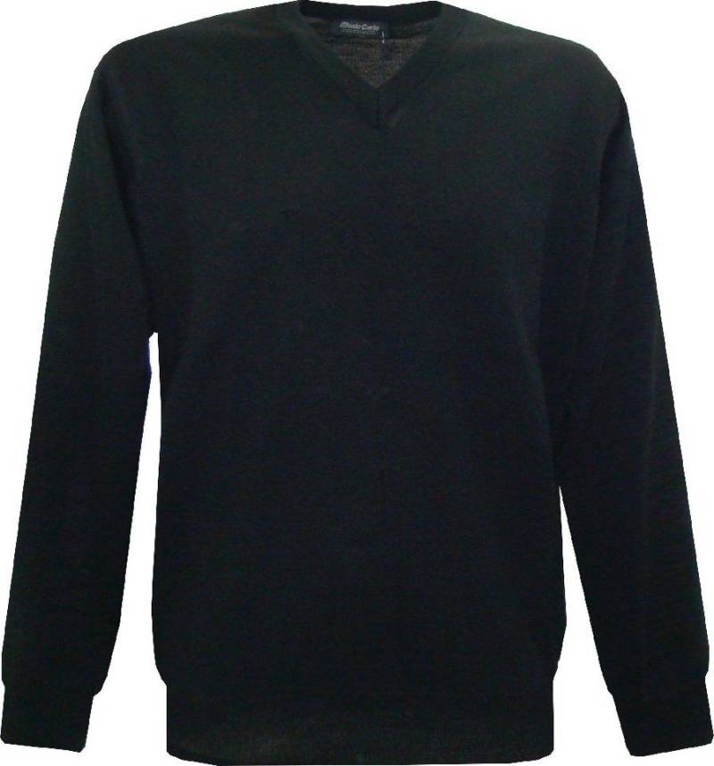 Mode Monte Carlo Strickpullover Pullover V Schwarz schwarz von Mode Monte Carlo