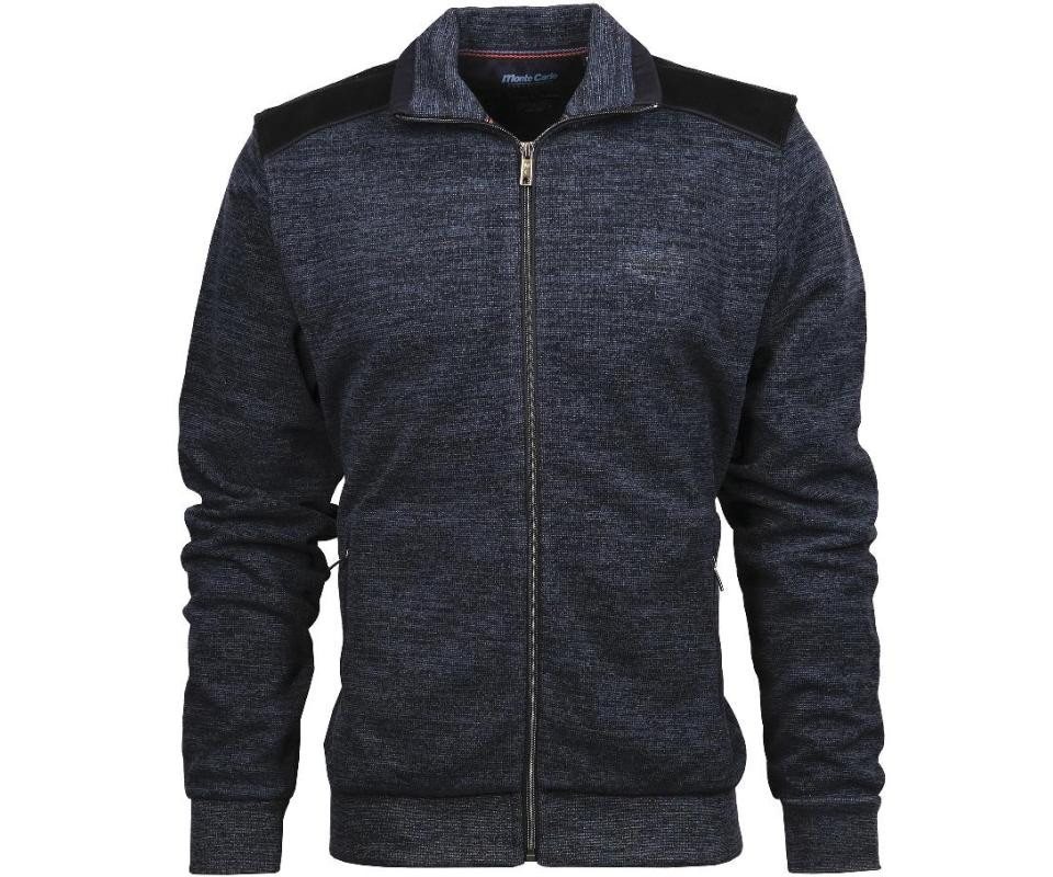 Mode Monte Carlo Sweatshirt Sweat-Jacke full Zip Marine von Mode Monte Carlo