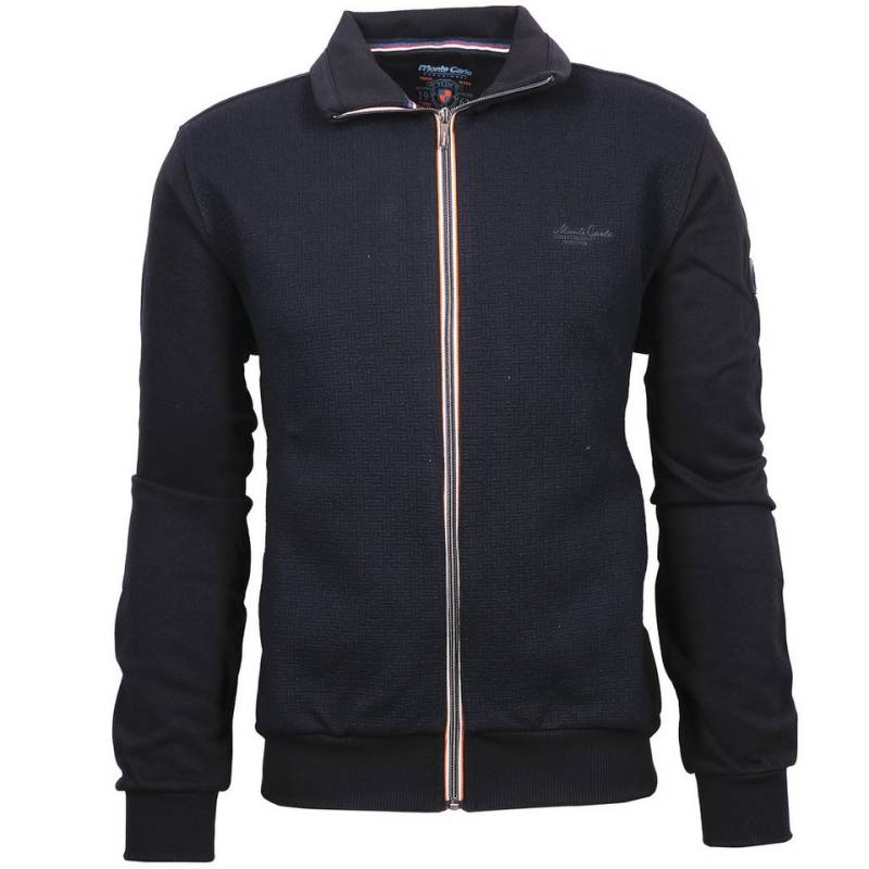 Mode Monte Carlo Sweatshirt Sweat-Jacke full Zip Marine von Mode Monte Carlo
