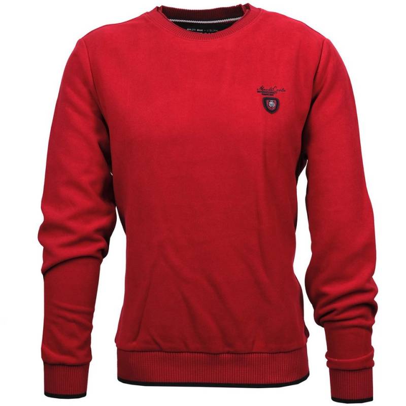 Mode Monte Carlo Sweatshirt Sweat-Shirt Rundhals Tomatenrot von Mode Monte Carlo