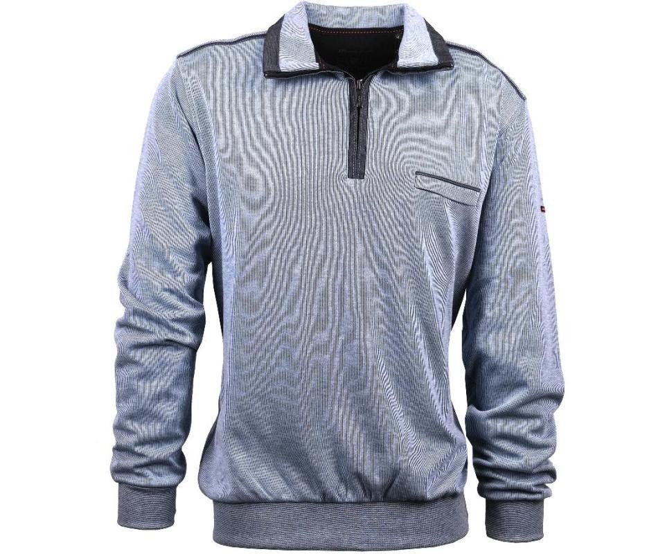Mode Monte Carlo Sweatshirt Sweat-Shirt Troyer Zip Himmelblau Mode Monte Carlo Sweatshirt Sweat-Shirt Troyer Zip Himmelblau von Mode Monte Carlo