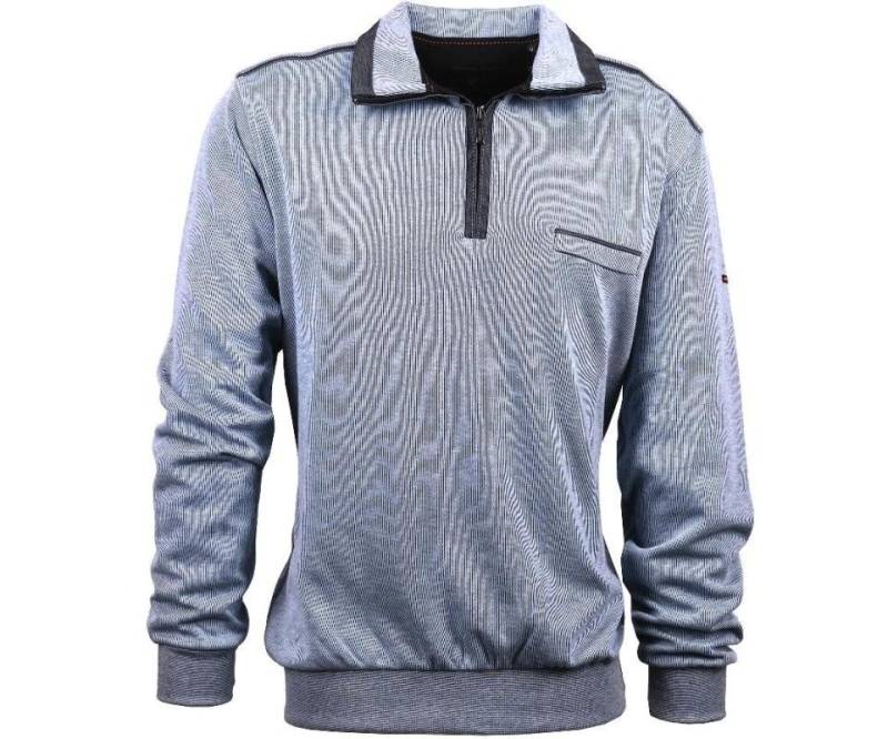 Mode Monte Carlo Sweatshirt Sweat-Shirt Troyer Zip Himmelblau Mode Monte Carlo Sweatshirt Sweat-Shirt Troyer Zip Himmelblau von Mode Monte Carlo