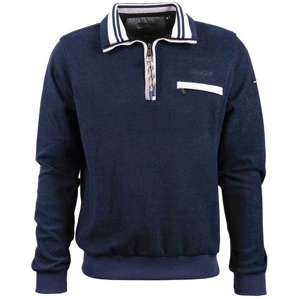 Mode Monte Carlo Sweatshirt Sweat-Shirt Troyer Zip Marine Mode Monte Carlo Sweatshirt Sweat-Shirt Troyer Zip Marine von Mode Monte Carlo