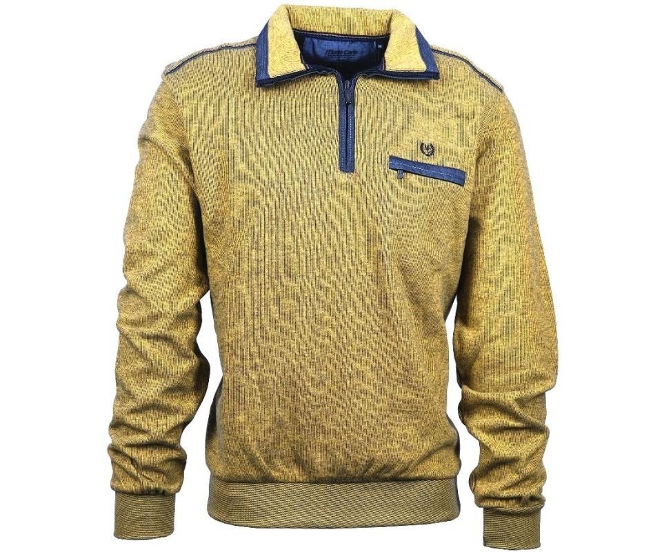 Mode Monte Carlo Sweatshirt Sweat-Shirt Troyer Zip Zitronengelb Mode Monte Carlo Sweatshirt Sweat-Shirt Troyer Zip Zitronengelb von Mode Monte Carlo