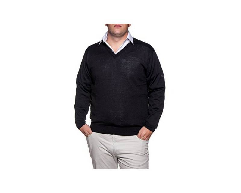 Mode Monte Carlo V-Ausschnitt-Pullover V Pullover für Herren in schwarz (1-tlg) von Mode Monte Carlo