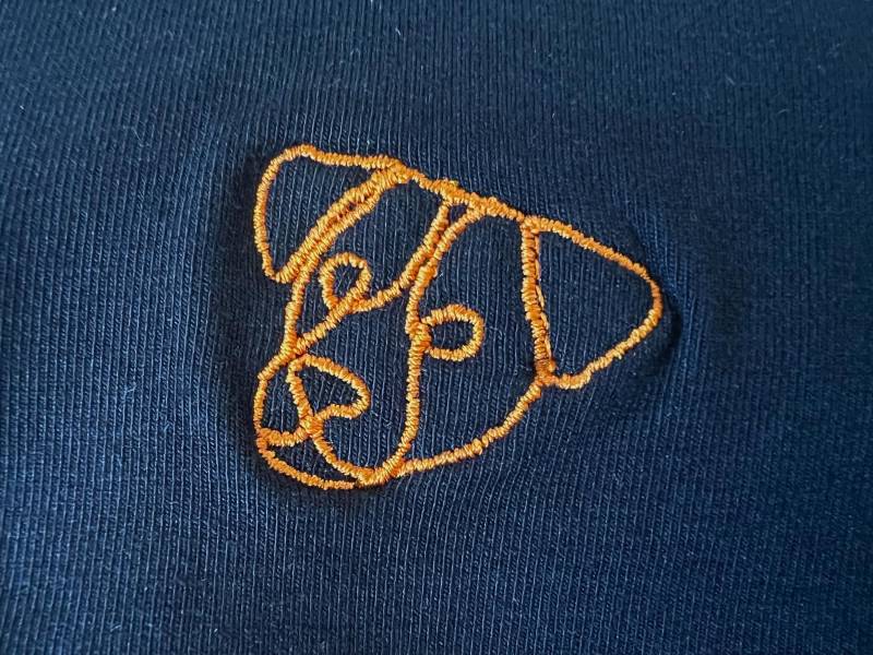 Beanie Mütze in Schwarz Mit Oranger Stickerei | Head Beanie Mütze in Schwarz Mit Oranger Stickerei | Head von Modehund