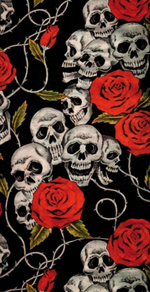Modeka Baseball Cap Skulls Roses Multifunktionstuch dehnbar Modeka Baseball Cap Skulls Roses Multifunktionstuch dehnbar von Modeka