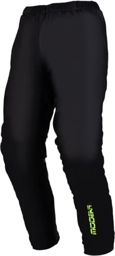 Modeka Flex Dry Regenhose schwarz wasserdicht Stretch leicht platzsparend 40 cm Reißverschluss, 3XL von Modeka