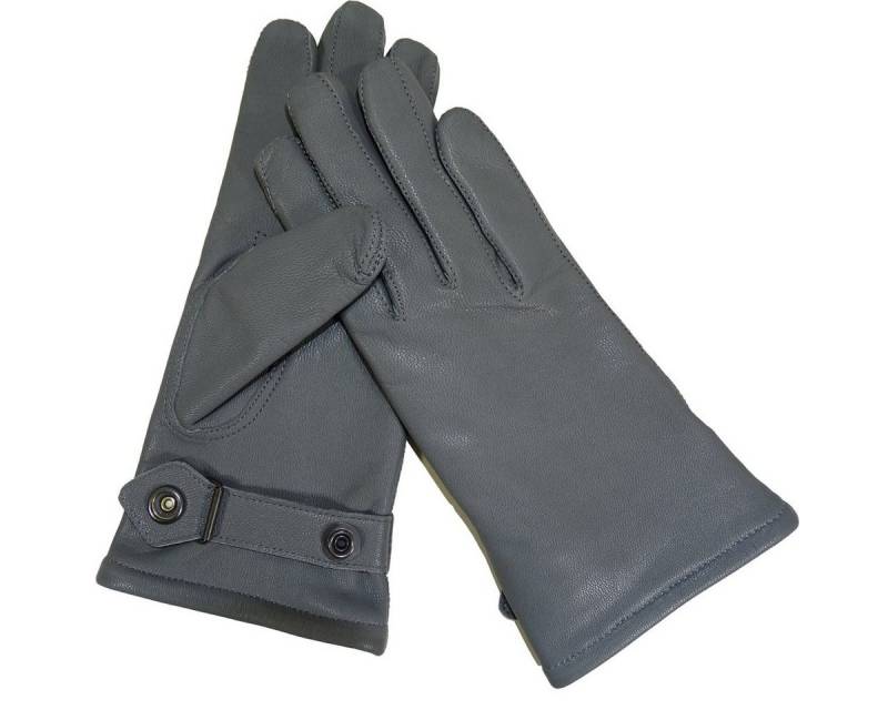 Modeka Lederhandschuhe Original Bundeswehr Lederhandschuhe Winter gefüttert Grau *Neu* Gefüttert von Modeka