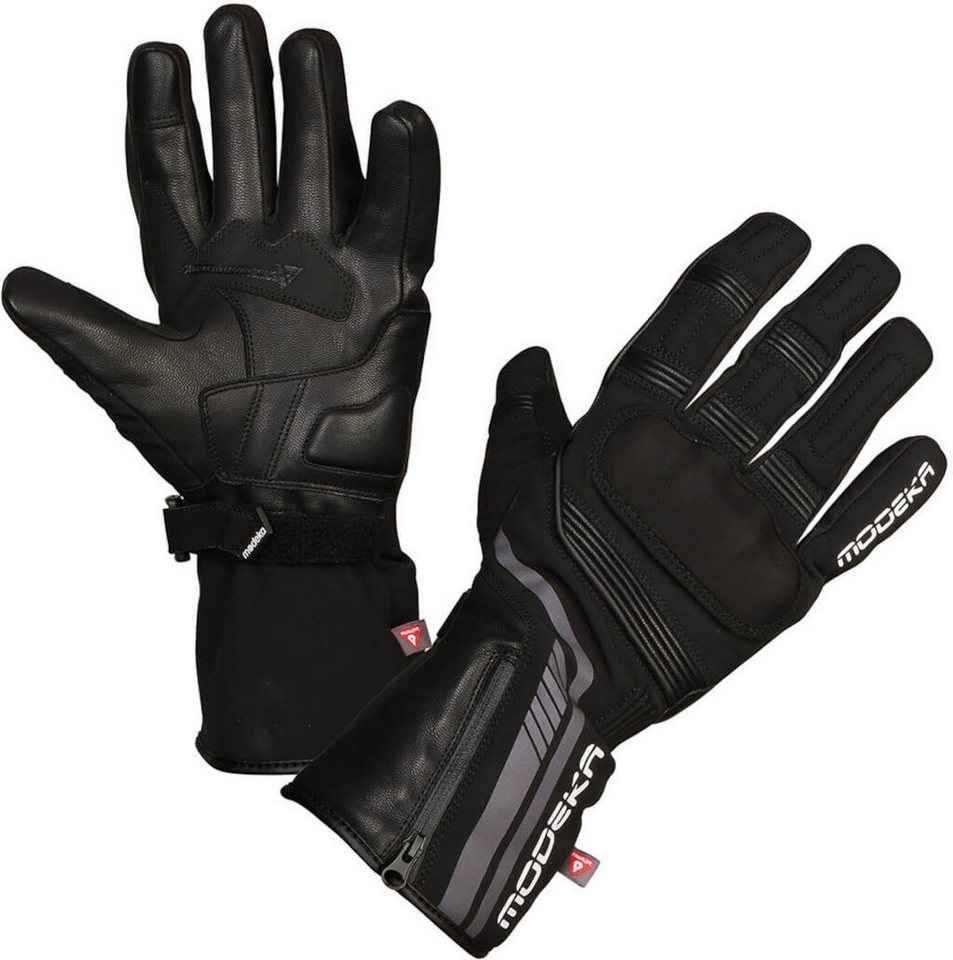 Modeka Motorradhandschuhe Makari Damen Motorradhandschuhe Wasserdicht Winddicht Atmungsaktiv winddicht isolierend Visier von Modeka