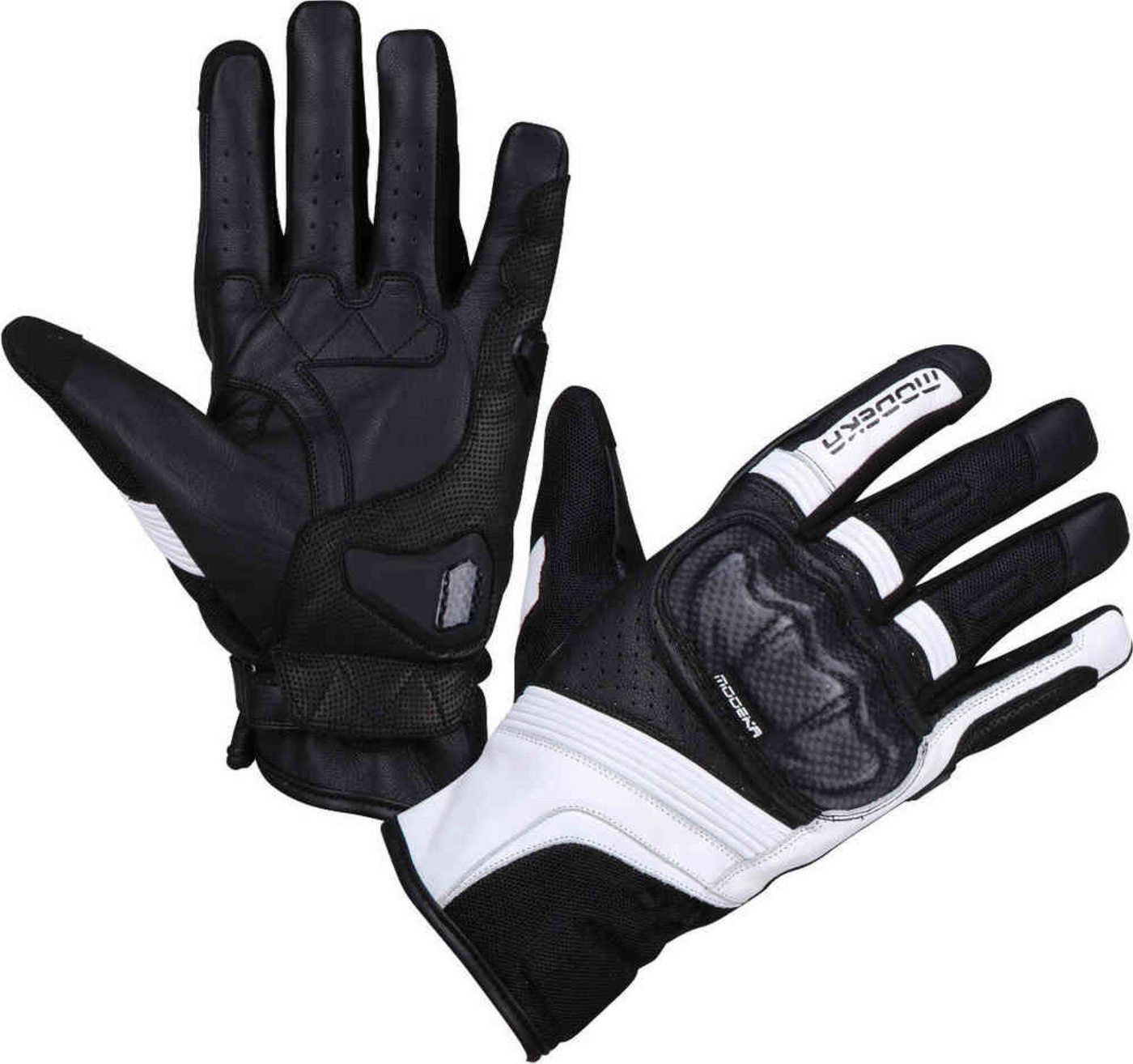 Modeka Motorradhandschuhe Modeka Handschuh Baali schwarz weiß Modeka Motorradhandschuhe Modeka Handschuh Baali schwarz weiß von Modeka