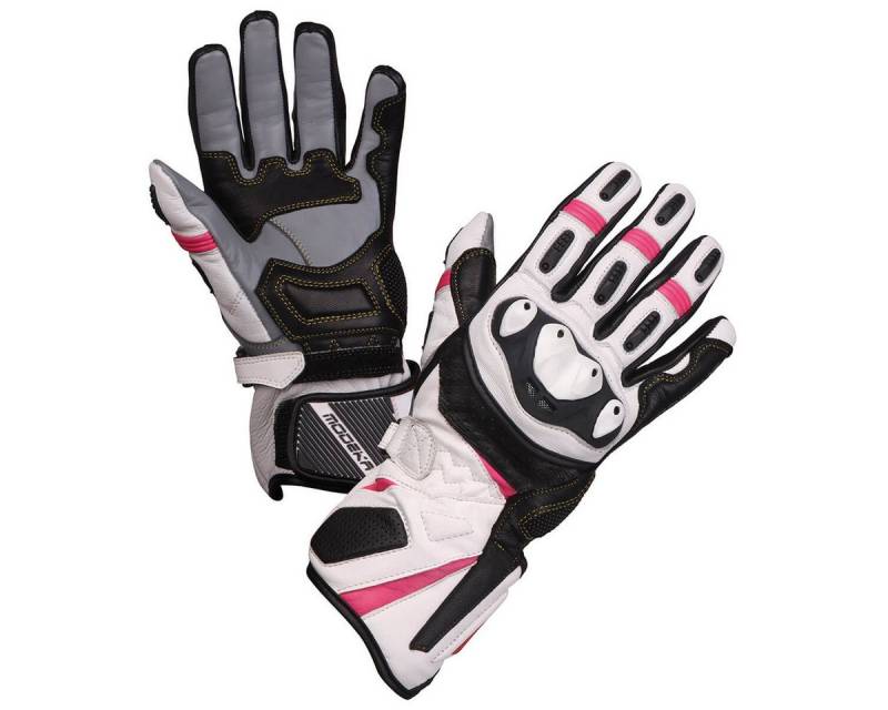 Modeka Motorradhandschuhe Modeka Handschuh Damen Cay weiß-pink DL von Modeka
