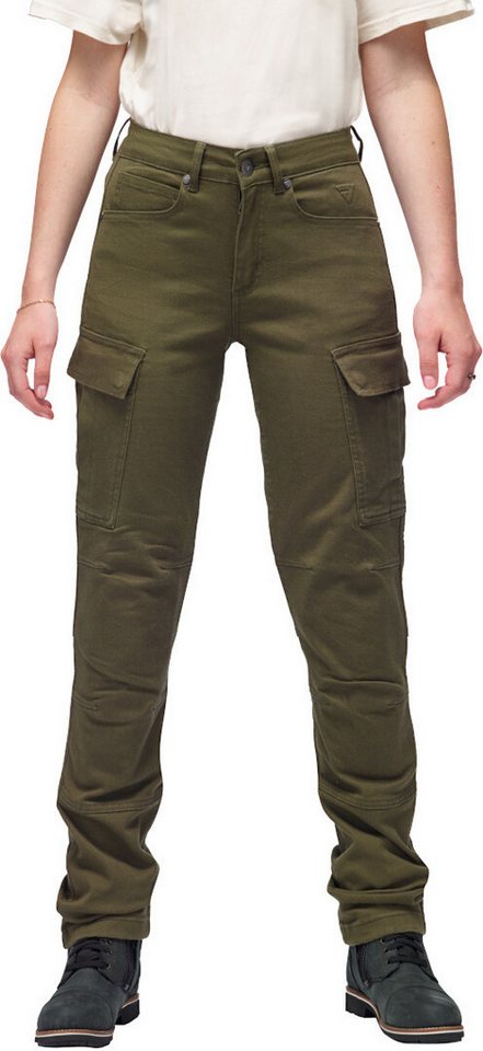 Modeka Motorradhose Brandon Cargo Damen Motorrad Jeans Knieprotektoren enthalten von Modeka