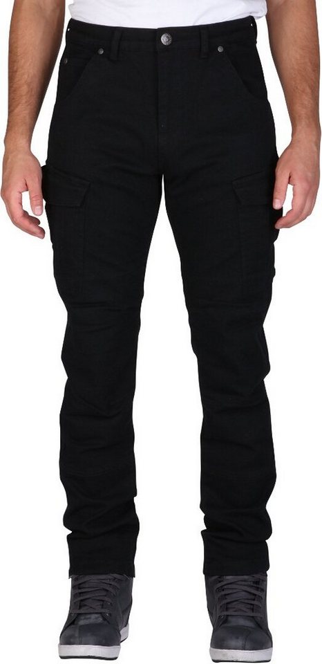 Modeka Motorradhose Brandon Cargo Motorrad Jeans Knieprotektoren enthalten von Modeka
