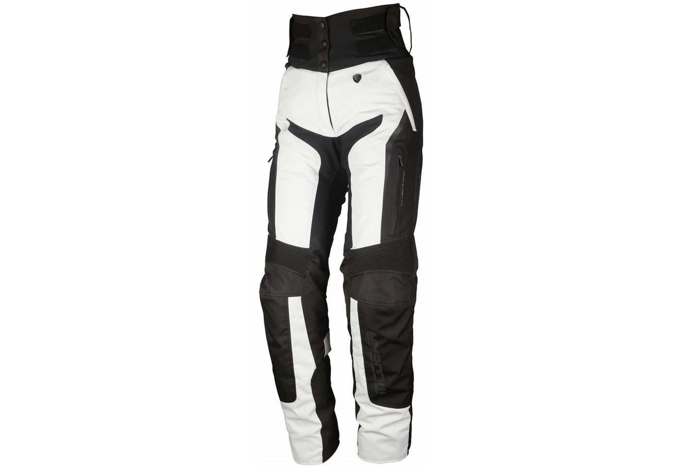 Modeka Motorradhose Modeka Elaya Textilhose Damen hellgrau / schwarz von Modeka