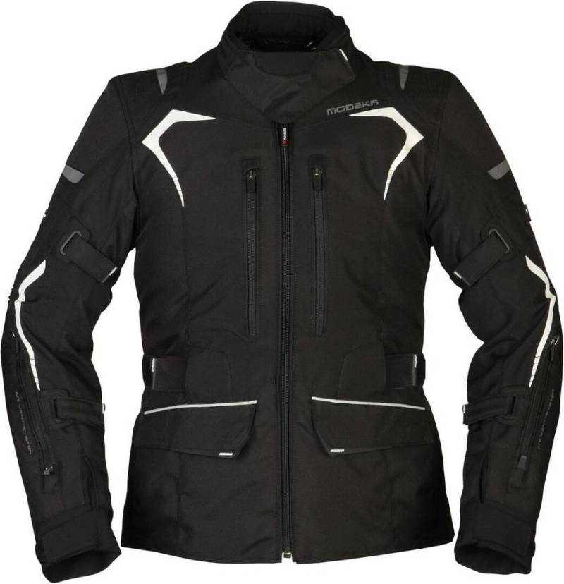 Modeka Motorradjacke Elaya Damen Motorrad Textiljacke (winddicht, mit Rückenprotektor) wasserdicht,herausnehmbare Membrane von Modeka