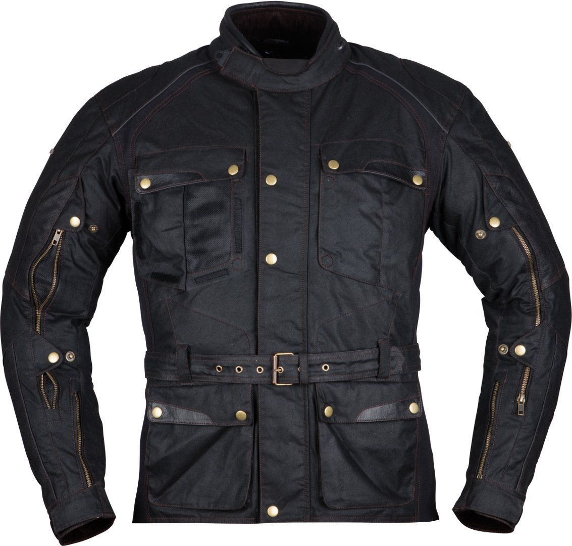 Modeka Motorradjacke Glasgow Air Motorrad Textiljacke (mit Rückenprotektor) wasserabweisend protektoren von Modeka