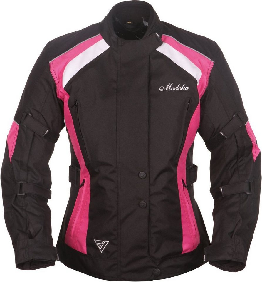 Modeka Motorradjacke Janika Damen Motorrad Textiljacke (winddicht, mit Rückenprotektor) herausnehmbares Innenfutter,wasserdicht,herausnehmbare Membrane Modeka Motorradjacke Janika Damen Motorrad Textiljacke (winddicht, mit Rückenprotektor) herausnehmbares Innenfutter,wasserdicht,herausnehmbare Membrane von Modeka