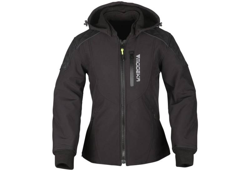 Modeka Motorradjacke Modeka Clarke Lady Softshelljacke schwarz atmungsaktiv von Modeka