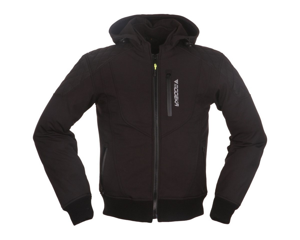 Modeka Motorradjacke Modeka Clarke Softshelljacke schwarz atmungsaktiv von Modeka