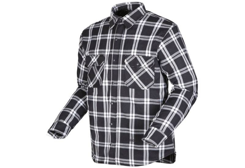 Modeka Motorradjacke Modeka Colden Motorradhemd schwarz / weiß Herren atmungsaktiv von Modeka