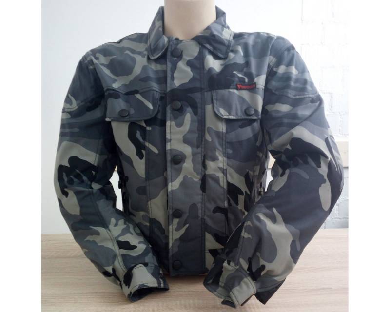Modeka Motorradjacke Modeka Detroit Jacke tarngrau von Modeka