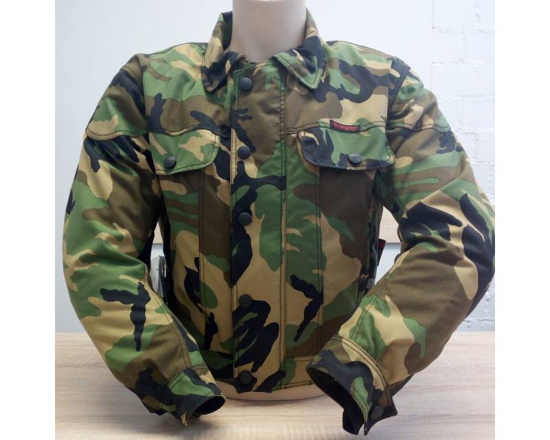 Modeka Motorradjacke Modeka Detroit Jacke tarngrün von Modeka