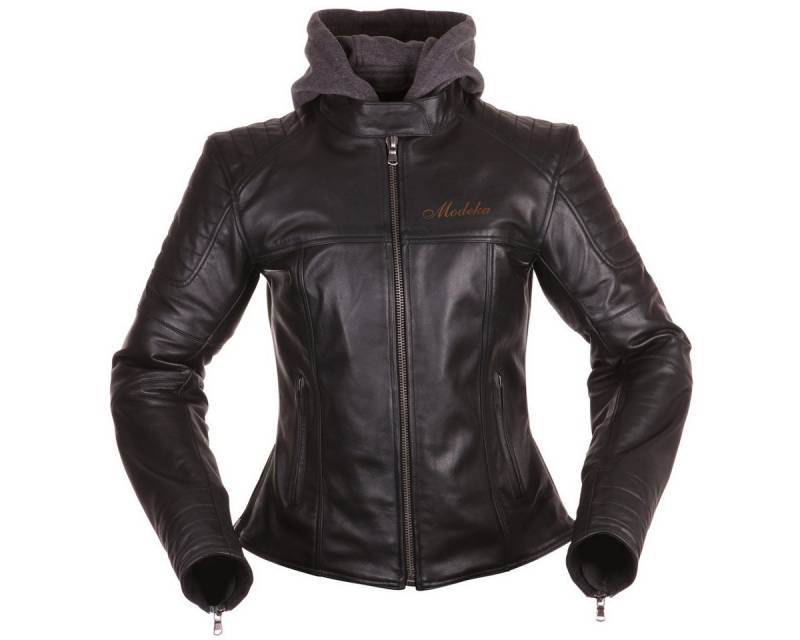 Modeka Motorradjacke Modeka Edda Lady Lederjacke schwarz 46 von Modeka