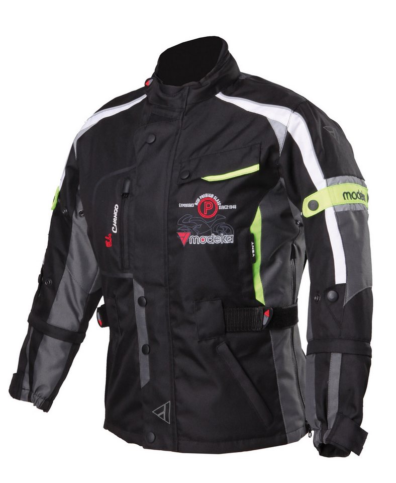 Modeka Motorradjacke Modeka Jacke Kids El Chango schwarz/gelb 116 Modeka Motorradjacke Modeka Jacke Kids El Chango schwarz/gelb 116 von Modeka